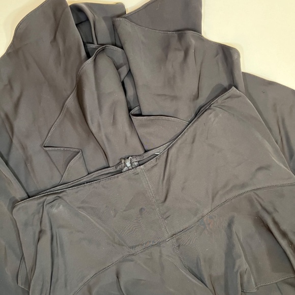 Zara Women Black Layered One Shoulder Dress Size Small - Picture 4 of 13